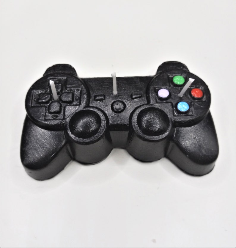 Custom Game Controller Candles Video Game Birthday Gift Gamers Gifts Cake Topper Gaming Home Decor Gift for Son Fathers Day Boys Birthday image 3