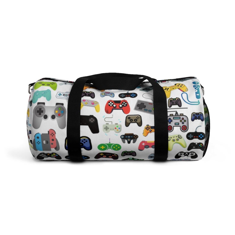 Video Game Duffle Bag Gift for Him Gym Bags Gamer Gift Gaming Game Controller Travel Sack Weekender Backpack Birthday School Supplies Duffel image 2