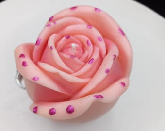 Rose Candle Luxury Spa Candle Wedding Centerpiece Anniversary Gift to Her Handmade Wildflower Candles Flowers Unique Gift for Mom Mothers