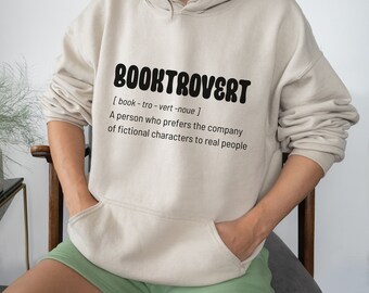 Book Lover Sweatshirt Booktrovert Definition Hoodie HoodedLibrarian Sweatshirt Book Lover  Shirt Teacher Bookish Shirts Gift For Her Teacher