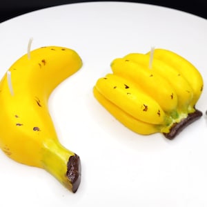 Banana Candles Home Decor Bunch of Bananas Gift for Her Mothers Day Fathers Day Gift for Him Unique Candles Fruit Fake Food Gifts for Foodie