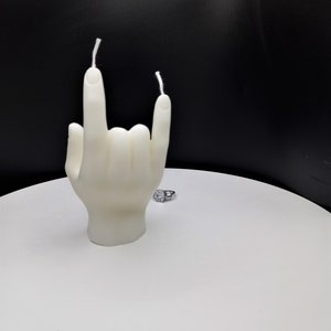 Love Hand Symbol Candle-3D Hand Candle-Hand Gesture Candle-Realistic Hand candle Sign Language Candle Cake Topper Fondant Candle Home Decor image 6