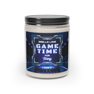 Custom Video Game Candle Personalize Name Candles Gamer Gift for Him Gaming Candles Home Decor Game Time Custom Gifts for Son or Husband image 6