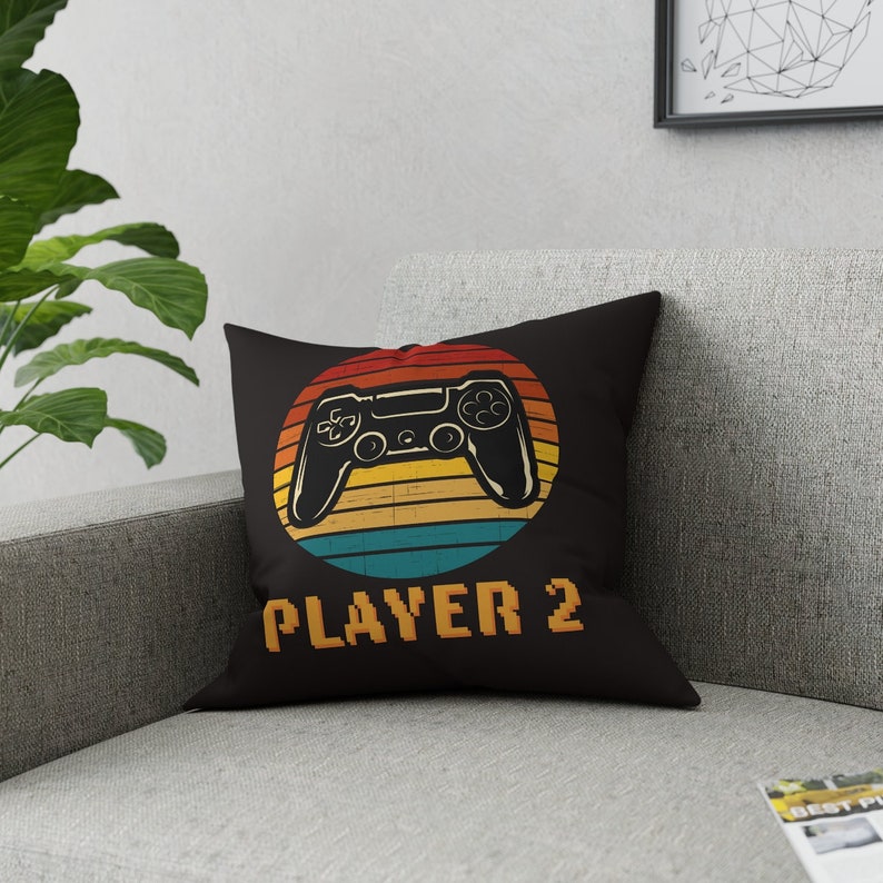 Video Game Pillows Set of 2 Game Room Decor Retro Gaming Gamer Etsy
