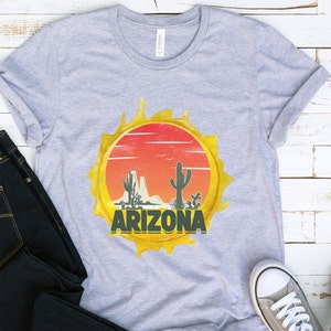 Arizona Shirt for Women Womens Clothing Phoenix Sun AZ Desert Athletic Heather