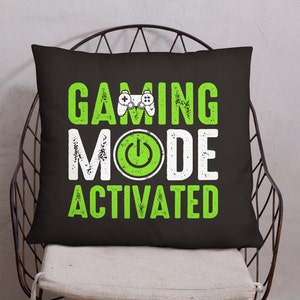 Gaming Pillow Video Game Room Decor Home Decorative Pillows Old School Gaming Gamer Gift for Him Man Cave Boys Bedroom Couch Accent image 7