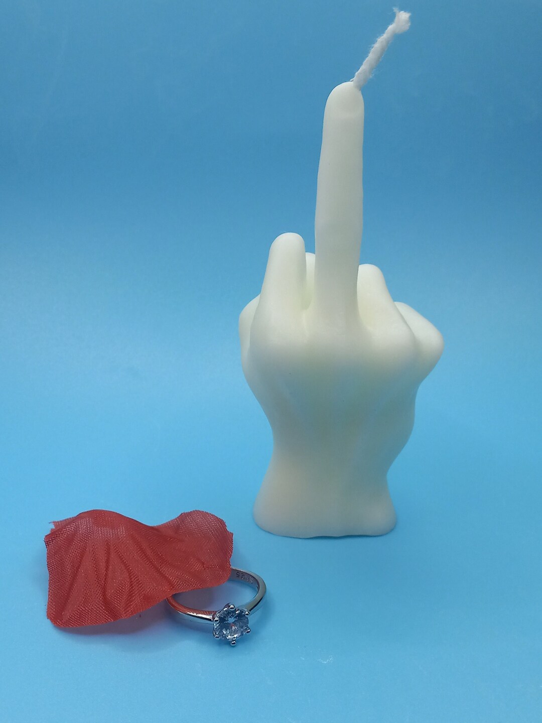 Middle Finger Candle Gag Gift Candles Funny Gifts Cool Candle Etsy