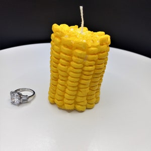 Corn Candle Food Candle Realistic Candle Corn Cake Topper Farmer Candle Corn on Cob Sweet Corn Candle Farm Unique Candle Farmhouse Decor image 7