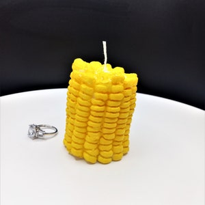 Corn Candle Food Candle Realistic Candle Corn Cake Topper Farmer Candle Corn on Cob Sweet Corn Candle Farm Unique Candle Farmhouse Decor image 8