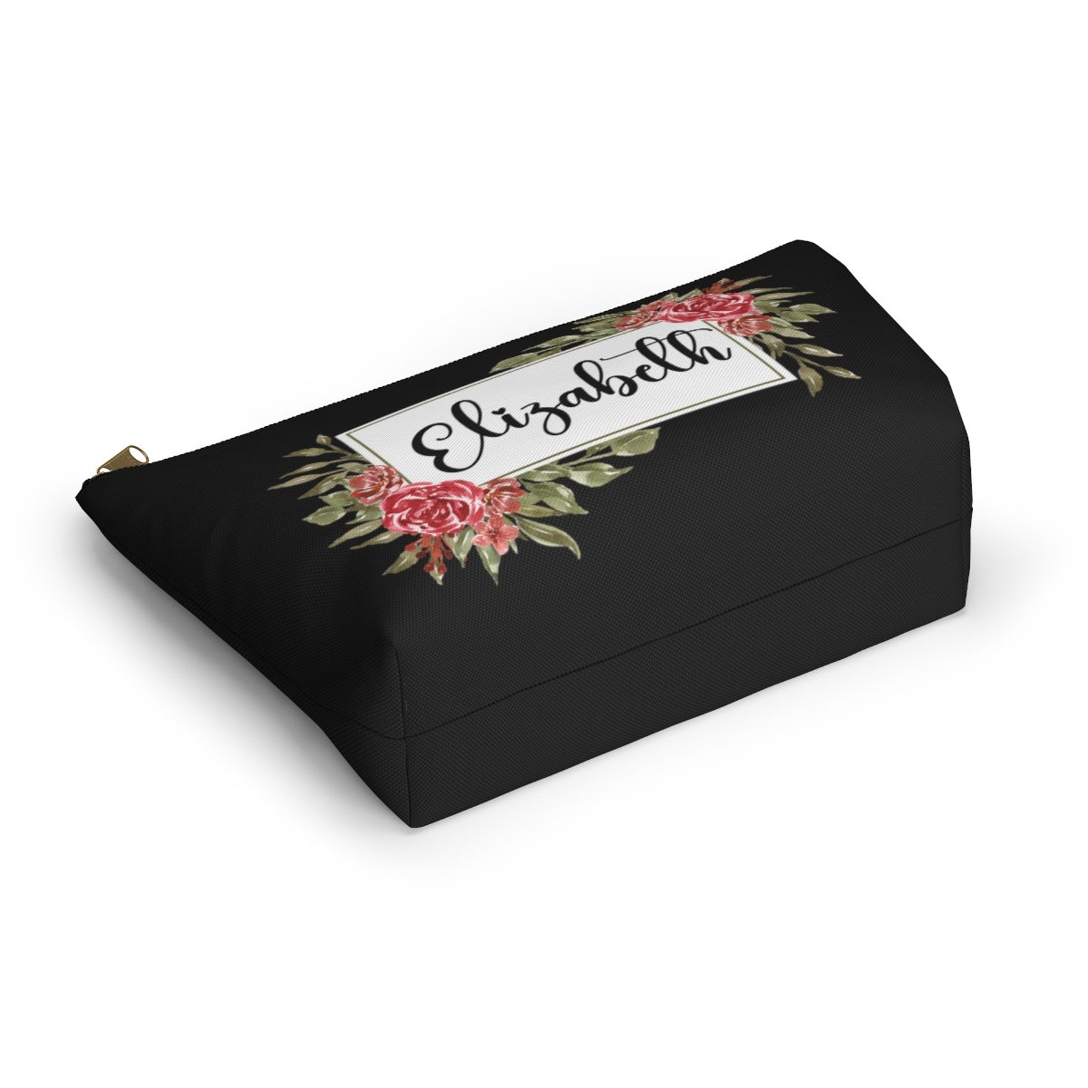 Personalized Pouch Flower Gift Bags Custom Make up Pouches Etsy