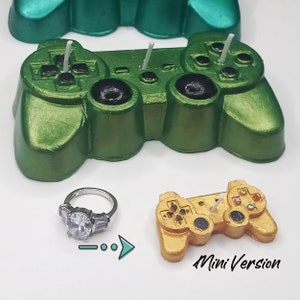 Game Controller Candles Birthday Cake Topper Video Game Gift Gamer Birthday Gifts Gaming Gift for Him Home Decor Boys Bday Party Mini Tiny image 3