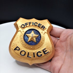 Police Badge Candle Officers Gifts Birthday Cake Topper Law Enforcement Sheriff Retirement Graduation Unique Support Proud Wife Home Decor image 1