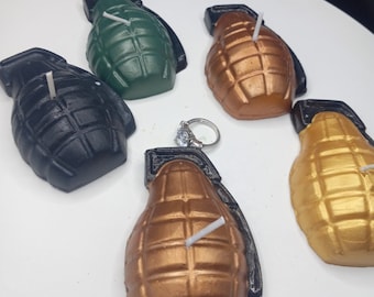 Grenade Candle Video Game Birthday Cake Topper Candls Gamer Gift Candles War Games Gaming Theme Gift for Him Grenades TNT Boys Party Decor