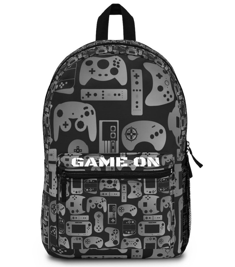 Video Game Backpack Controller Backpack Gamer Gifts Gaming Birthday School Supplies Gift for Boy Game Room Home Décor Book Bag Rucksack image 1