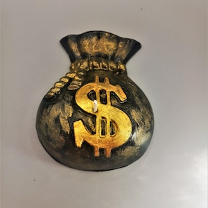 Bag of Money Candle Cash Dollar Sign Candles Unique Home Decor Abundance Wealth Centerpiece Home Gift for Him Riches Wax Handmade Gifts