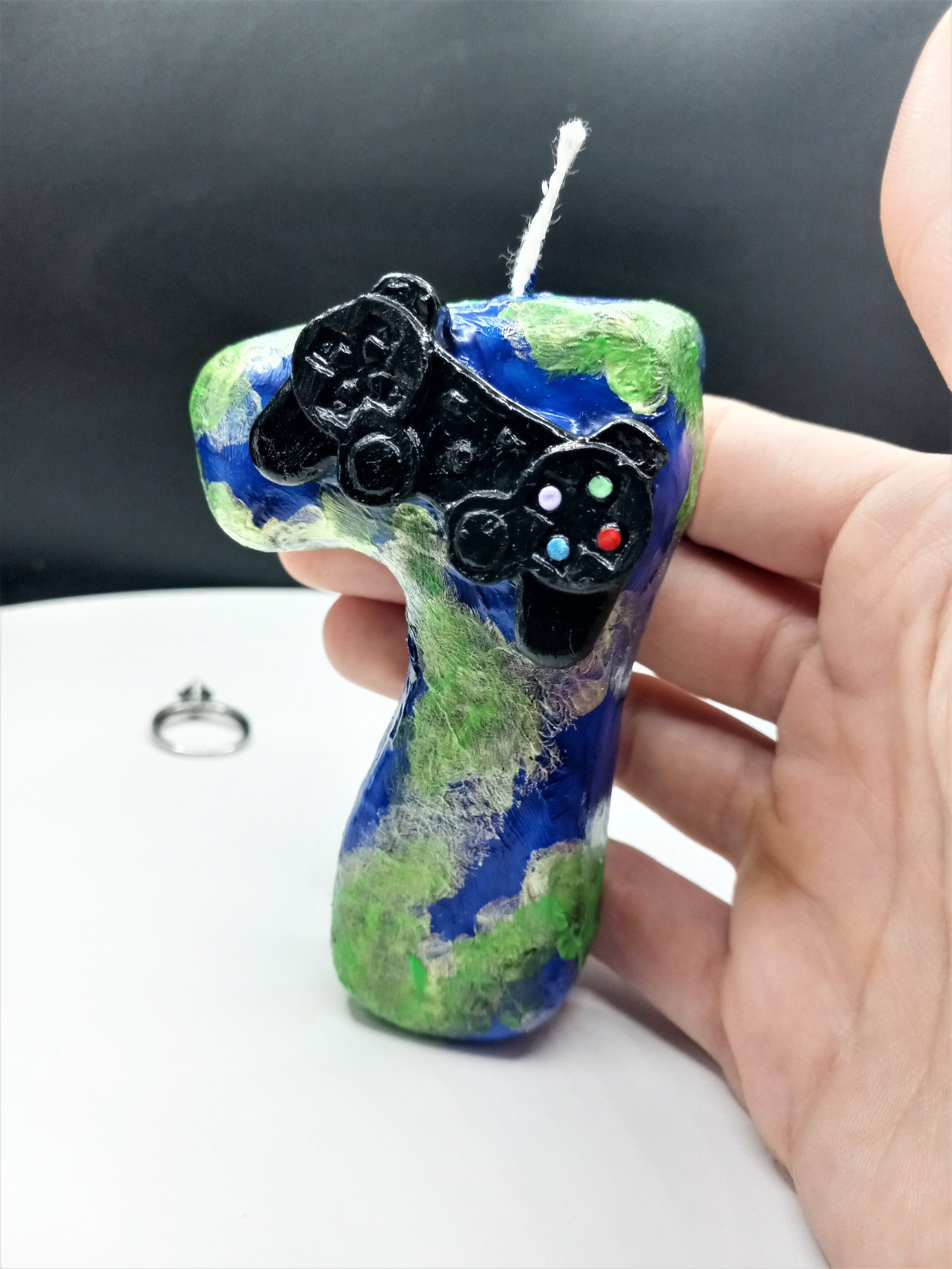 7th Birthday Candle Video Game Candles 7 Year Old Birthday Etsy