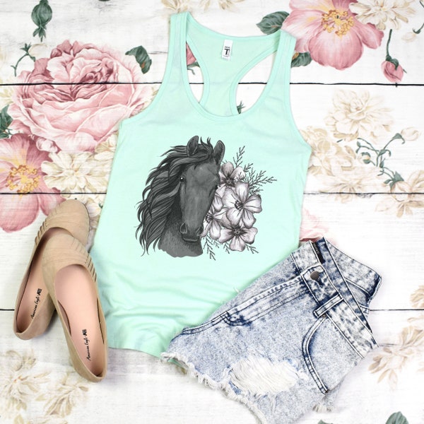 Horse Tank Top Etsy