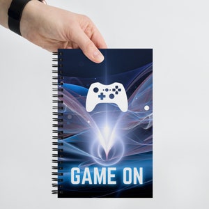 Gamer Gift Spiral Notebook Gift for Teen Son School Supplies Boys Video Game Birthday Game Controller Notepad Gaming School Journal Gift Him image 4