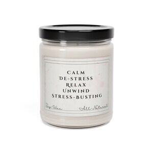 Calming Candle Aromatherapy Candles Calm Unwind Stress Busting image 4