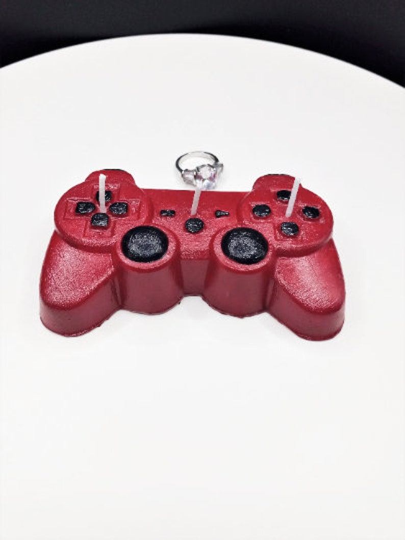 Custom Game Controller Candles Video Game Birthday Gift Gamers Gifts Cake Topper Gaming Home Decor Gift for Son Fathers Day Boys Birthday image 9