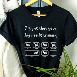 Funny Dog Shirt Womens Clothing Animal Lover T shirt Gift for Dog Lovers Tee Gifts for Her Funny Shirts Jokes Trainer Training Summer Tees Black
