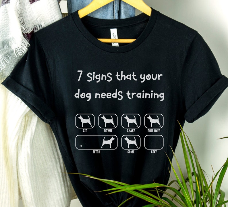 Funny Dog Shirt Womens Clothing Animal Lover T shirt Gift for Dog Lovers Tee Gifts for Her Funny Shirts Jokes Trainer Training Summer Tees Black