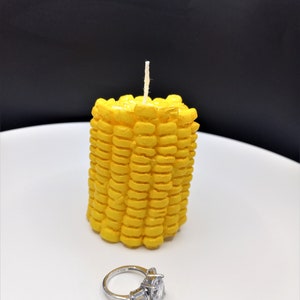 Corn Candle Food Candle Realistic Candle Corn Cake Topper Farmer Candle Corn on Cob Sweet Corn Candle Farm Unique Candle Farmhouse Decor image 3