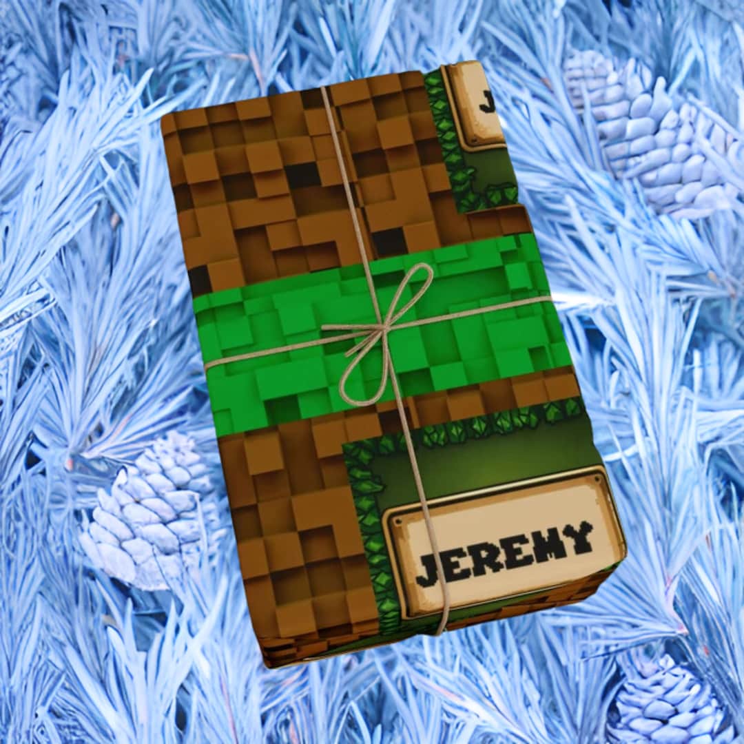 Video Game Wrapping Paper Gamer Gift Wrap Gaming Theme Etsy
