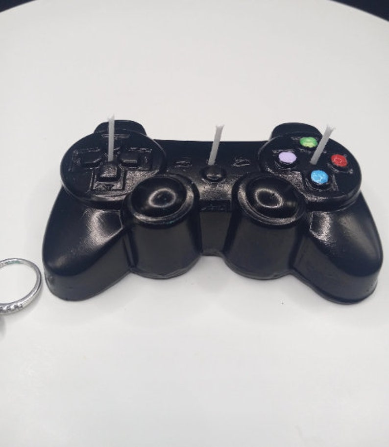 Game Controller Candle Birthday Gift Gamers Gift Cake Topper Video Game Birthday Gifts Gaming Home Decor Party Decorations Unique for Him BlackAsSeen