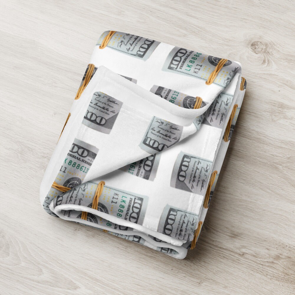 Money Roll Throw BlanketMoney on repeatWealth abundance Etsy