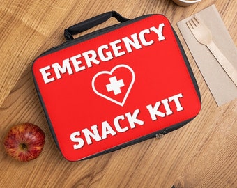 Emergency Snack Kit Lunch Bag Funny Insulated Gift for Her Fathers Day Mothers Day Gift for Him Dad Birthday Mom Gift Reusable Diabetic Gift