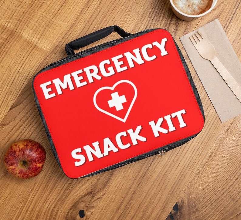 Emergency Snack Kit Lunch Bag Funny Insulated Gift for Her Fathers Day Mothers Day Gift for Him Dad Birthday Mom Gift Reusable Diabetic Gift image 1