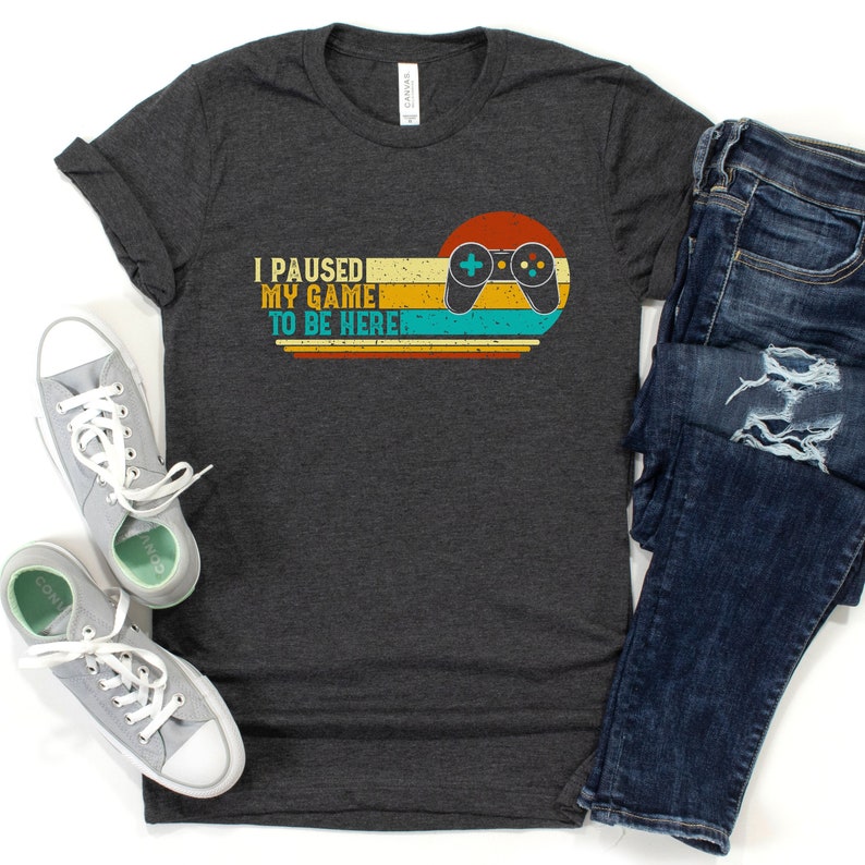 I Paused My Game to Be Here Shirt Kids Boys Youth Gift for Him image 1