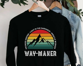 Inspirational Sweatshirt Bible Verse Shirt Prayer Shirts Nature Lover Gift Religious Positivity Tops Jesus Christian Faith Shirts Church