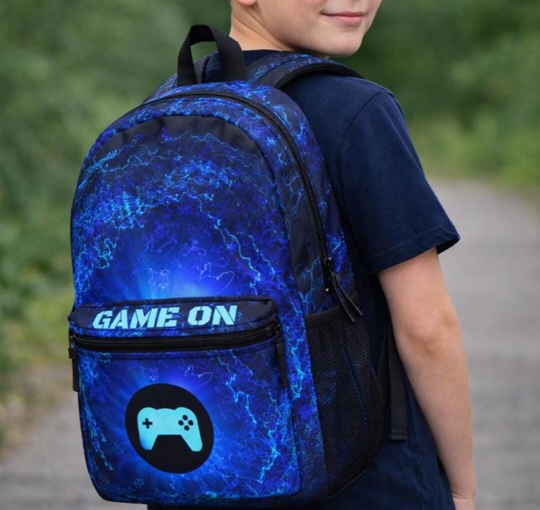 Video Game Backpack: Gamer Controller Design, Lightweight Rucksack - Etsy