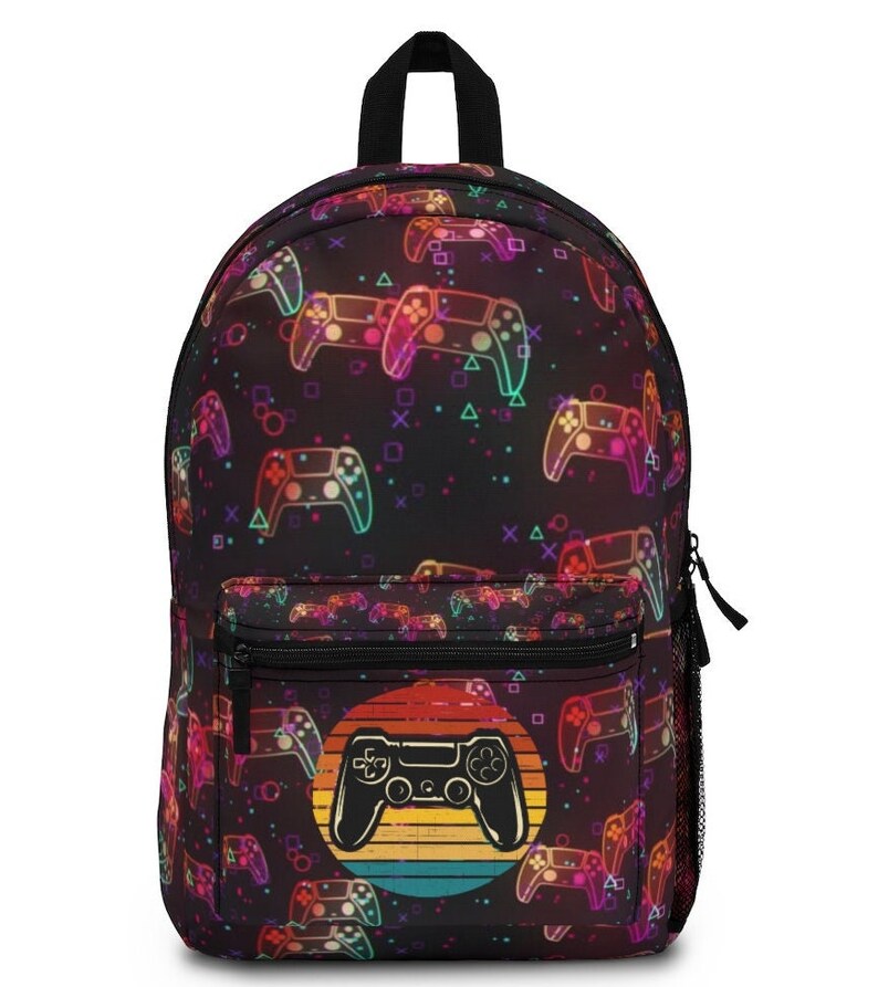 Retro Video Game Backpack Controller Backpacks Gamer Gift Etsy