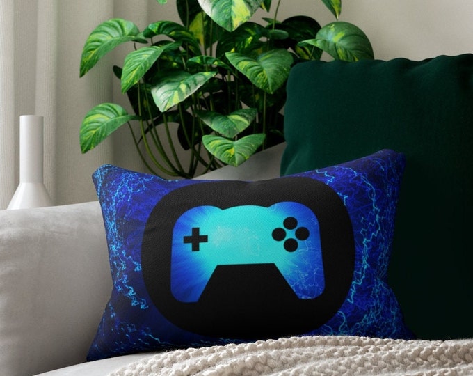 Game Controller Lumbar Pillow Game Room Decor Gaming Gift for Him Boys Gifts Bedding Video Game Birthday Gamer for Son Gift for Husband