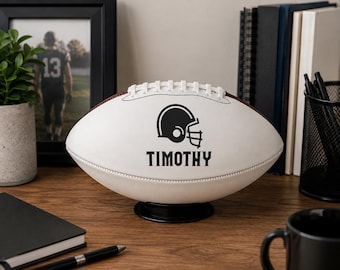 Personalized Football Gift: Custom Name & Image, Full/Mid/Mini Size
