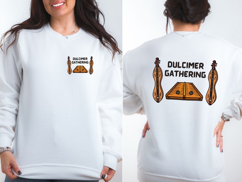 Dulcimer Sweatshirt Jersey Sweatshirts Mountain Dulcimer Hammered Dulcimer Gathering Shirt Dulcimer Lover Group Tee Music Instrument Top image 1