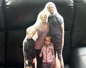 Custom Shaped Pillow Send Photo Picture Pillow Unique Shapes Personalized Photo Pillows 3 sizes Customized Gift Christmas Birthday Fun