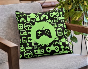 Game Controller Pillow Throw Game Room Decor Gaming Gift Dorm Room Bedding Video Game Birthday Gamer Gift for Him Husband Gift Man Cave Gift