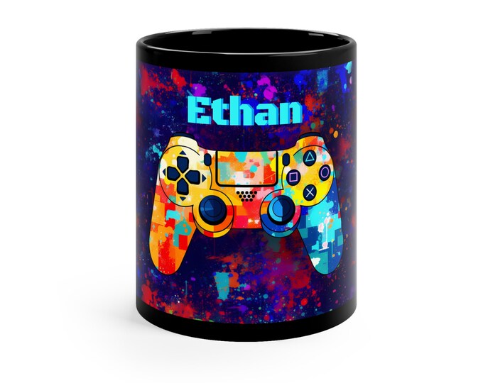 Personaized Game Controller Mug Gamer Mug Funny Gaming Gift Video Game Birthday Gift for Dad Son Gamer Gift Gaming Home Décor