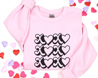 XOXO Valentines Pullover Heart Sweatshirts Valentines Day Sweatshirt Kindness Sweatshirt Gift For Her Love Shirt Gift for Love Be Mine