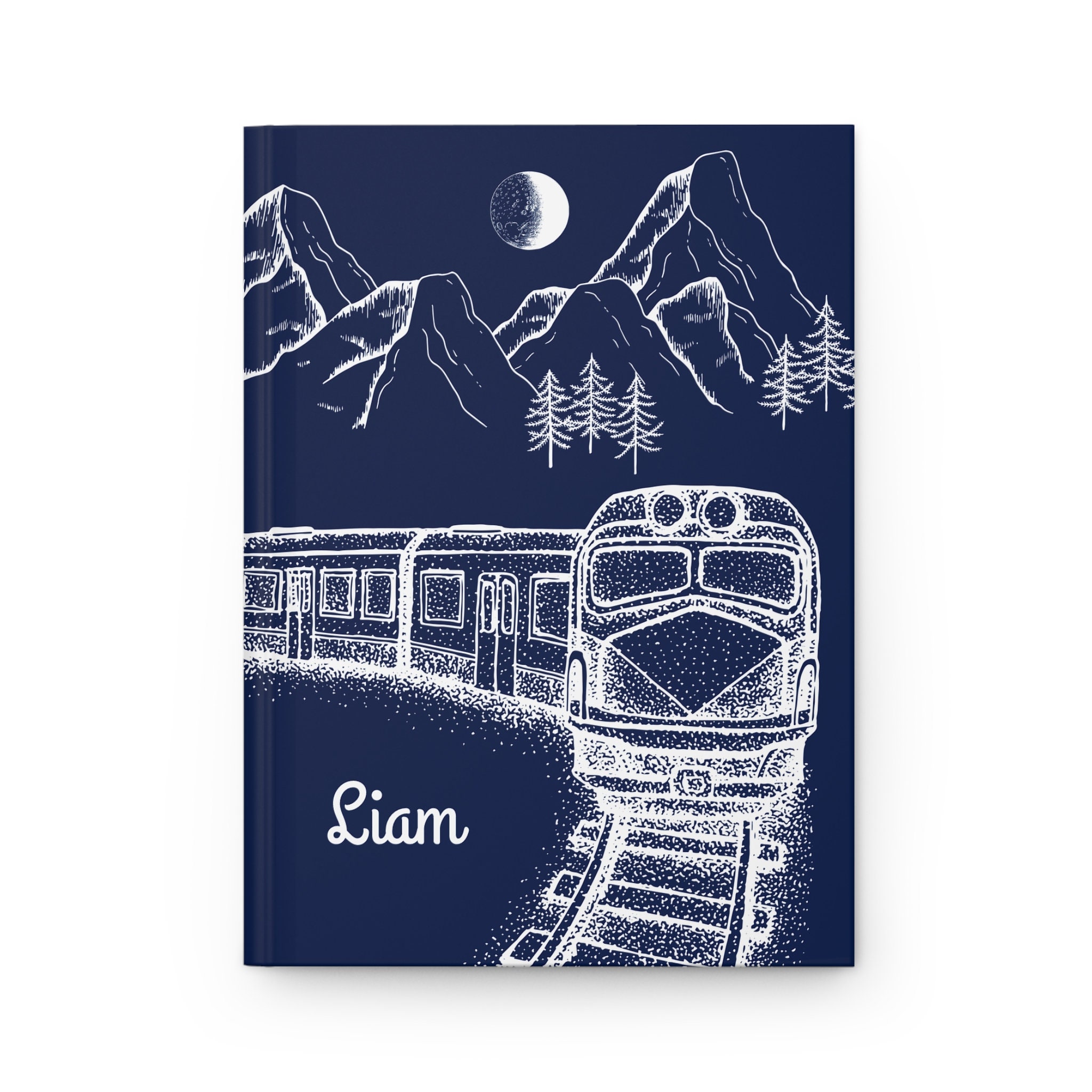 Train Conductor Notebook Example Personalized Train Notebook, Sketched Locomotive, Railroad Gift - Etsy