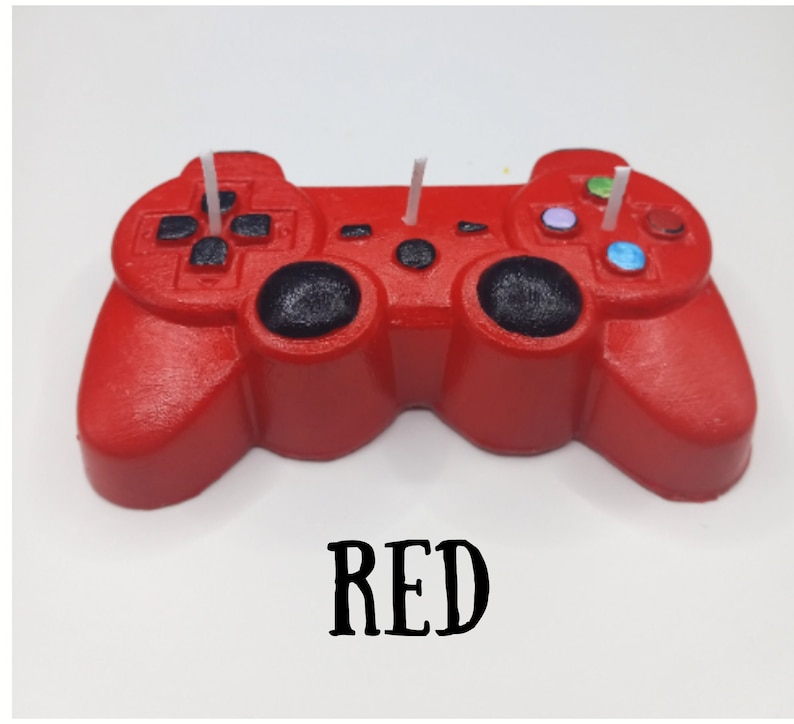 Game Controller Candle Gamers Gift Cake Topper Video Game Enthusiast Gamer Birthday Gift Gaming Gift Remote Gaming Home Decor Gift for Son image 2