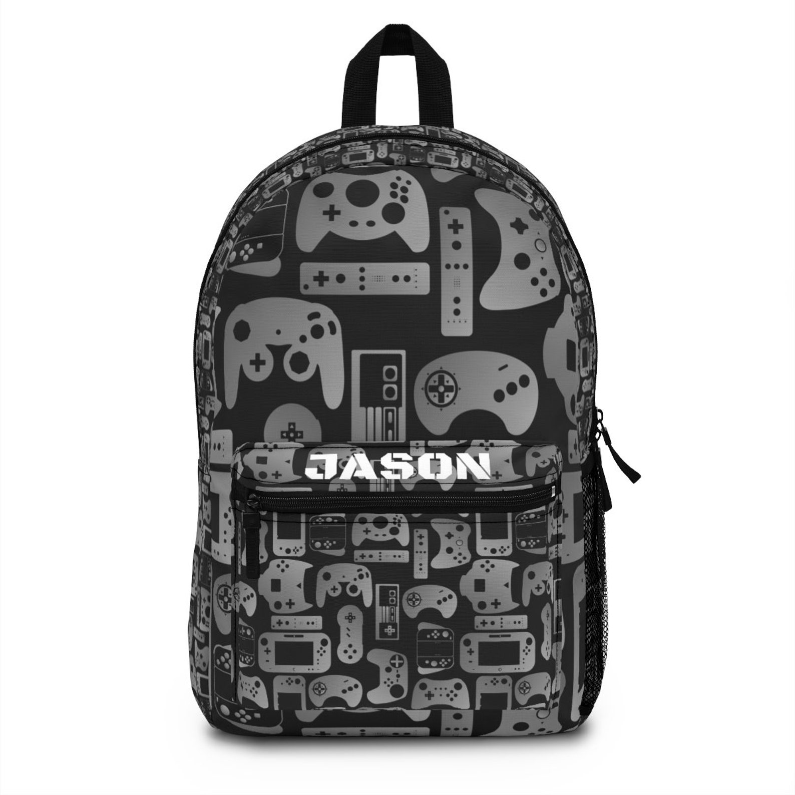 Personalized Name Video Game Backpack Controller Backpack Etsy
