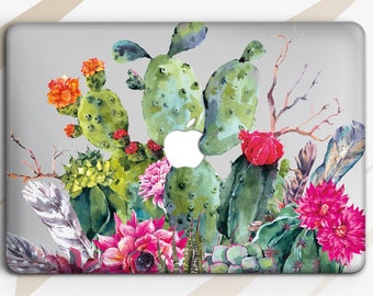 Mexico Print Case MacBook Air 13 Case MacBook Pro 15 2018 Case MacBook Air 11 Case MacBook Retina 15 Case Cactus MacBook Hard Case RA2221
