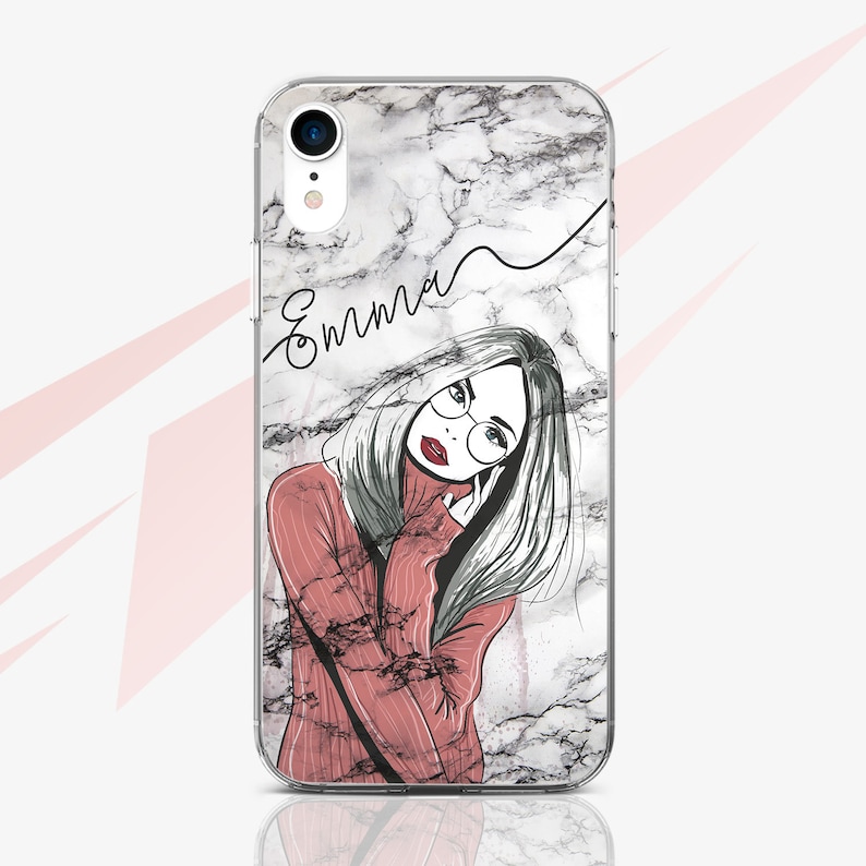Black Marble Google Pixel 3A XL Case Personalized Pixel 3 Cover Protective Silicone Case Google Pixel XL 2 Case Monogram Plastic Case RA1449