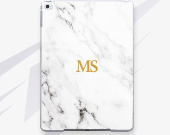 Monogram iPad 10.5 Case Marble iPad 9.7 2017 Case Clear iPad Pro 12.9 Case iPad 4 Case Stone New iPad iPad Mini Case iPad Air 2 RA4030