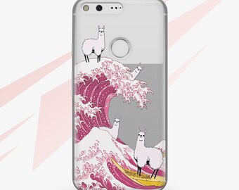 Llama Google Pixel Case Clear Google Pixel 2 Case Google Pixel XL Case Google Pixel 2 XL Case Samsung Galaxy S9 Case Galaxy S8 Case RA1419